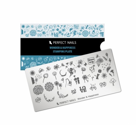 Perfect Nails STAMPING PLATE-WONDER & HAPPINESS