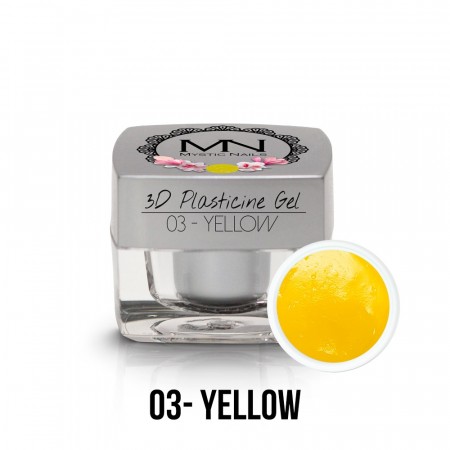 Mystic Nails 3D Plasticine Gel 03 - Yellow- 3,5g