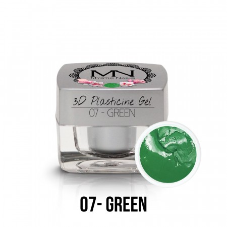 Mystic Nails 3D Plasticine Gel 07 Green-3,5g