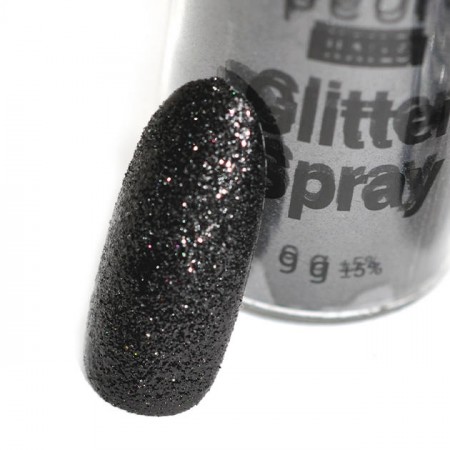 Glitter spray black