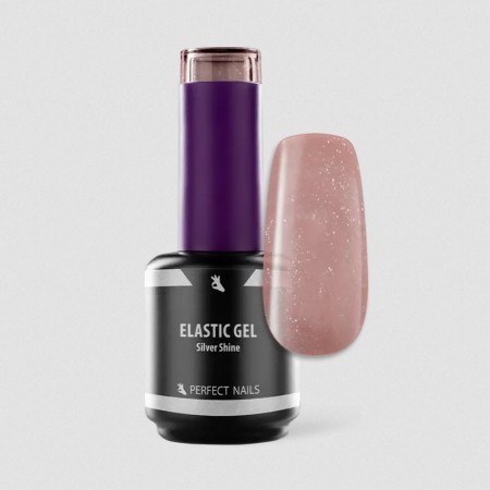 Perfect Nails Elastic Gel Glamour - 15ml - Silver Shine