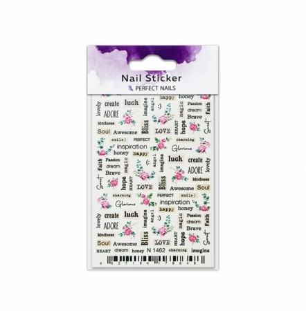 Perfect Nails NAIL STICKER - LOVELY WORDS