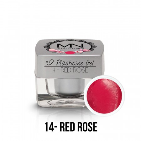 Mystic Nails 3D Plasticine Gel 14 Red Rose-3,5g