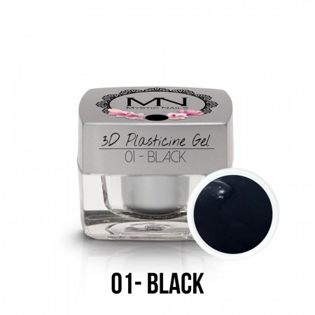 Mystic Nails 3D Plasticine Gel - 01 - Black - 3,5g