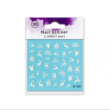 Perfect Nails Nail Sticker - 3D Happy Holidays