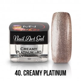 Mystic Nails UV Painting Nail Art Gel 40. Creamy Platinum 4 g