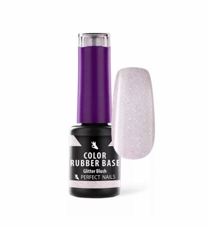 Perfect Nails COLOR RUBBER BASE GEL - GLITTER BLUSH 4ML
